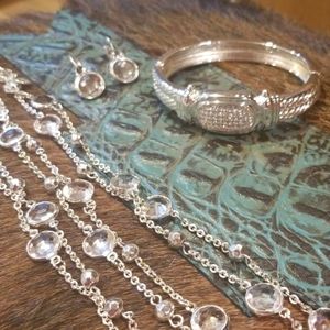 Macy's Silver & Cryatal Jewelry
